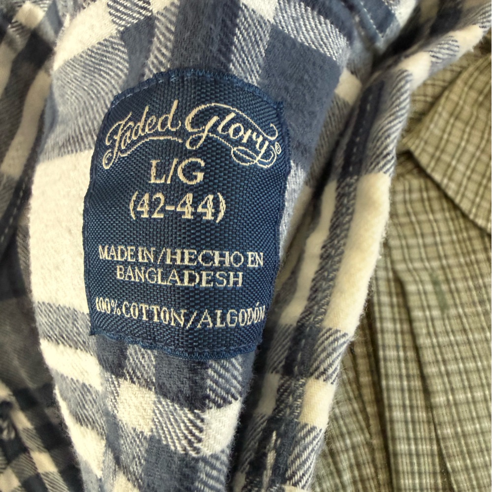 Lot of 3 Long Sleeve Button Down Men's Plaid Shirts - Picture 3 of 7